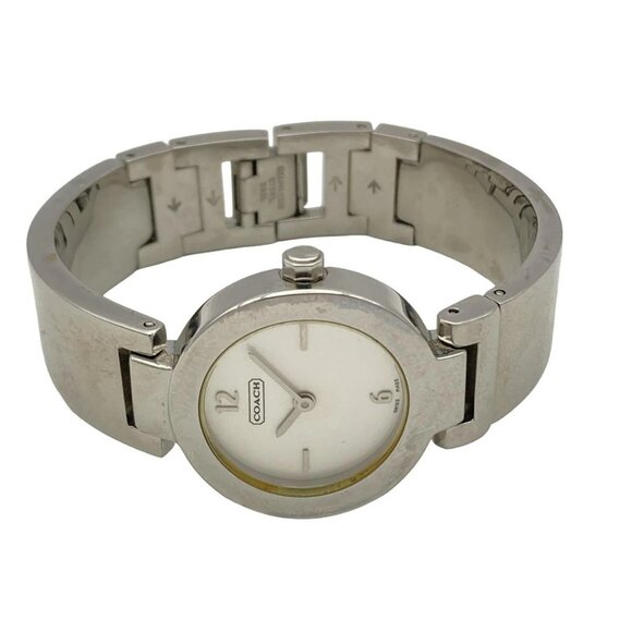 uth COACH Mercer Signature Bracelet Watch 0185 6******** Silver Wrist Watch - Picture 2 of 5